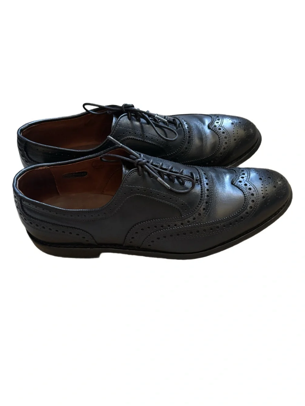 Allen Edmonds 6205 Full Brogue Oxford Wingtip Black Calf/Black Men’s US Sz 12D